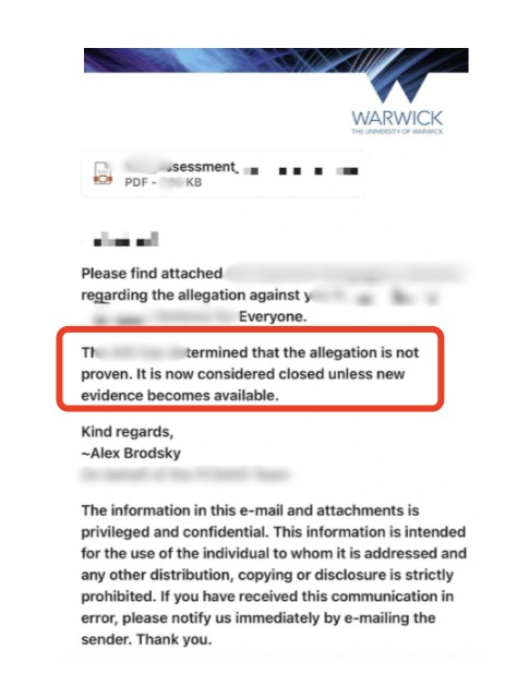 英国华威大学 毕业论文被指控学术不端（引用错误）成功案例